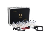 Koffer mit magnetischen Kunststoff-Saugnäpfen (19 Saugnäpfe) + Pistole + Schlauch zur Selbstanwendung